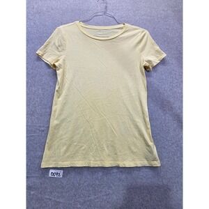 Gap Womens Vintage Wash Short Sleeve Crew Neck T-Shirt Yellow Small